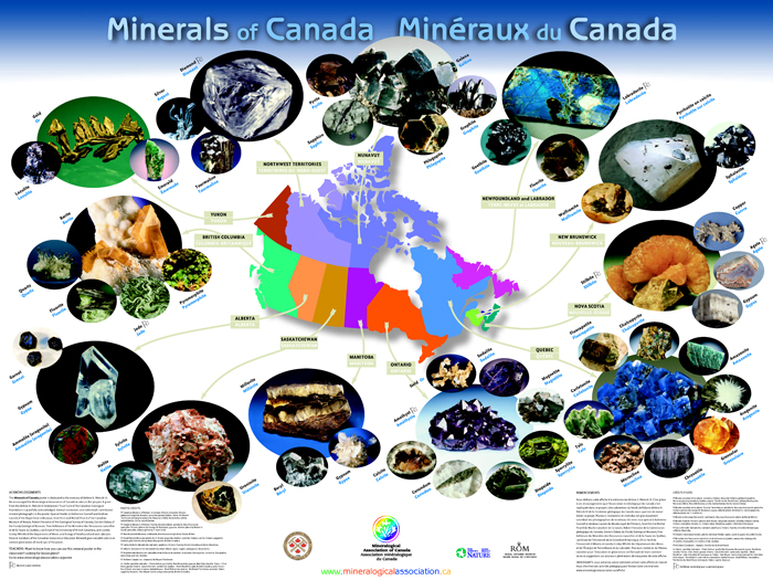 Minerals of Canada Poster