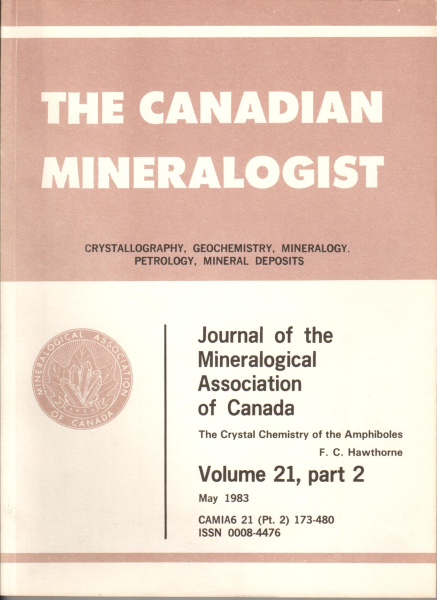 The Crystal Chemistry of the Amphiboles - The Canadian Mineralogist Vol. 21, part 2 Editor: F.C. Hawthorne