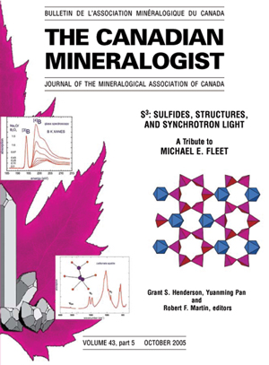 S3: Sulfides, Structures, and Synchrotron Light - a tribute to Michael E. Fleet - The Canadian Mineralogist Vol. 43, part 5