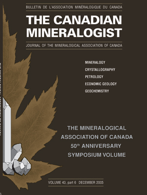 The Mineralogical Association of Canada 50th Anniversary Symposium Volume - The Canadian Mineralogist Vol. 43, part 6