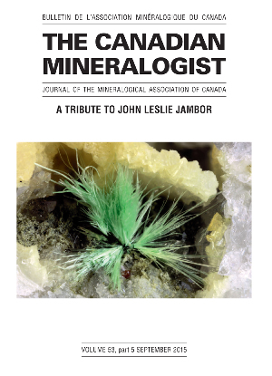 A Tribute John Leslie Jambor - The Canadian Mineralogist Vol. 53, part 5